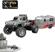 Remote Control Car for Kids | Small RC Car Truck Toys,Rechargeable Off-Road Crawler, 2.4GHz Truck RC Vehicle with Lights, 1:64 Scale for Indoor Outdoor