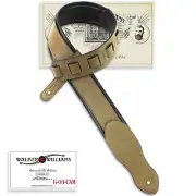 Walker & Williams G-03-CAM Camo Green Guitar Strap Padded Glove Leather Back