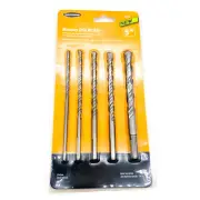 5 Pcs Warrior 63074 Masonry Drill Bits, Carbon Steel Shank, New in Box