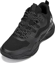 [CALTO] Men's Invisible Height Increasing Elevator Shoes - Basketball High-Top Sporty Sneakers - 3.0 Inches Taller