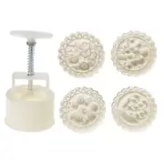 Mooncake Stamps Mooncake Moulds Flowers Shaped for Festival DIY Baking Mooncake