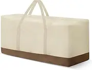 Patio Cushion Storage Bag and Cover 62 Inch Water-Resistant Large Outdoor Cushion Cover Storage Bag for Patio Furniture with Zippers and Handles