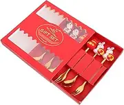 Amosfun Multi Function Salad Fork and Cake Spoon Elegant Appetizer Forks for Parties Ergonomic Design Comfortable Grip Silverware for Dining Experience