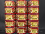 Harvest Creek Pulled Pork in Water 15-12oz Cans Canned Pig BBQ Lunch Meat Sauce