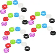 Yardwe Sets Silicone Scissor Finger Rings for Dog Grooming Non-slip Comfortable for Hairdressing Scissors Pcs