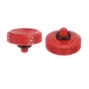 Soft Shutter Release Button Copper Camera Shutter Button Carved, Red 2pcs