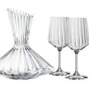 Spiegelau Lifestyle Decanter and Red Wine Glass 3 Piece Set
