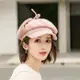 Acorn*橡果-韓系護耳保暖畫家帽鴨舌帽貝蕾帽棒球帽八角帽1838(粉色)
