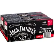 Jack Daniels & Cola Can 375mL (10 pack)