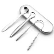 Tongue Scraper (3 Pack), Bad Breath Treatment Tongue Scraper for Adults, Medi...