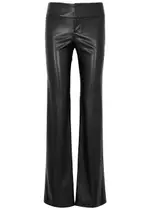 Alice + Olivia Olivia Vegan Leather Trousers - Black - 2 (UK6 / XS) 2 (UK6 / XS)