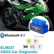 Bluetooth OBD2 ELM327 Car Scanner IOS & Android Diagnostic Auto Scan Tool OBDII