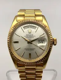 在飛比找Yahoo!奇摩拍賣優惠-阿中名錶交流站 ROLEX1803-5 玫瑰金 原廠鏈帶 劍