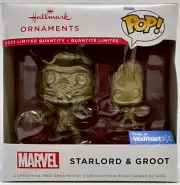 STARLORD & GROOT Funko Pop! Marvel Hallmark Christmas Ornaments CHASE Walmart