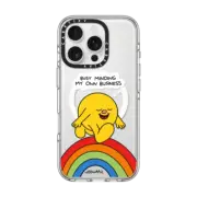 iPhone 16 Pro Clear Case MagSafe Compatible Minding My Own Business