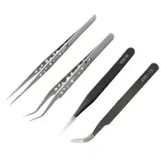 Precision Industrial Tweezers -Static Magnetic Stainless Steel Tweezers Set6586