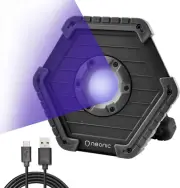 Neonic Rechargeable UV LED Black Light, Battery Operated Powered Blacklight
