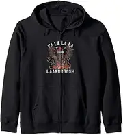 [STAR WARS] Christmas Chewbacca Lights & Presents Fa La La Zip Hoodie