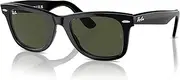 [Ray-Ban] Wayfarer Non Polarised Sunglasses, RB2140, Black & G-15 Green, 54mm