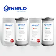 10" x 4.5" Whole House Big Blue Water Filter Replacement Cartridges 1 um Carbon