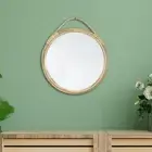 Wall Hanging Round Mirror 11'' Makeup Mirror Rustic Wall Mirror for Home Decor