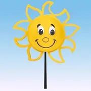 Tenna Tops Happy Sun Sunshine Antenna Topper/Mirror Dangler/Desktop Spring Stand