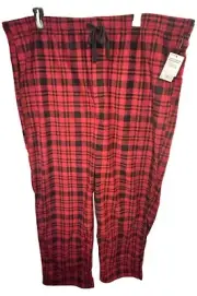 Sonoma Burgundy Plaid Cherry Sleep Lounge Pajama PJ Pants Mens Size 3XL TALL NWT