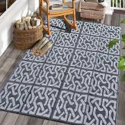 Homodoskey Large Outdoor Rug,Reversible Mats,Modern Area Rug, Large Floor Mat an