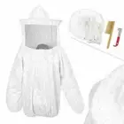 Adult Bee Keeping Jacket +Gloves +Brush +J Hook Hive Set of Beekeeper Tools Kit