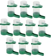 BCOATH 10pcs Pet Parrots Water Dispenser Birds Drinker Pigeon Drinking Water Feeder