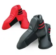 Vinyl Sparring Kick Foot Protectors Karate Taekwondo Kickboxing MMA foot pad