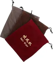 Minkissy 3pcs Drawstring Hair Dryer Bags Portable Fabric Storage Pouches for Hair Dryers Reusable Easy Closure Design Suitable for Home Travel Use