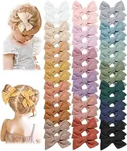 Prohouse 40 PCS Baby Girl Hair Clips, Hair Bows for Girls Toddler Babies Kids Baby, Alligator Clip Hair Accessories