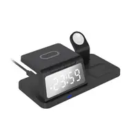 Laser 3-in-1 Wireless Charging Station with Alarm Clock