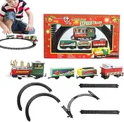 Electric Train Set, Funny Electric Train Set for Kids, Christmas Toy Trains for Indoor Decorations, Charming Christmas Train Ornaments for Indoor and Outdoor Holiday Displays