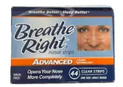 44 ADVANCED BREATHE RIGHT Nasal Strips Adult Nose Band Stop Snoring Breath NEW