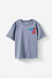 [Cotton On Kids] Cotton On Kids - Jonny Short Sleeve Graphic Print Tee - Steel/growing our way 2 STEEL/GROWING OUR WAY