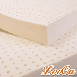 【LooCa】法國防蹣防蚊10cm一體成型乳膠床墊-加大6尺(2色任選-贈防蹣保潔墊)
