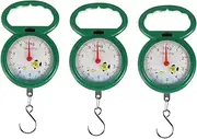 WRITWAA 3pcs Portable Weighing Tool Spring Scale Plastic Hook Easy to Use Scale for Home Outdoor and Travel Random Color
