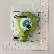 Monsters Inc Mike Wazowski Keychain Bags Clip-on Plush McDonald Happy Meal Toy