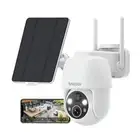 Solar Security Cameras Wireless Outdoor,2K 360° View 2.4Ghz WiFi Cameras for ...