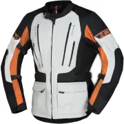 Lennik-ST Black Grey Textile Motorcycle Jacket