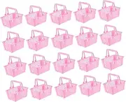 HAWILLOSCH 20Pcs Mini Shopping Basket Doll Shopping Baskets for Age for Creative Play Home Decor and Imaginative Micro Landscapes