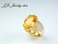 在飛比找蝦皮購物優惠-【J.Jewelry Store】天然黃水晶 戒指 Citr