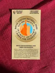 Bryce Canyon National Park 'I Hiked The Hoodoos' Sticker reward (not a unigrid)