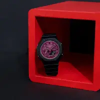 在飛比找環球Online優惠-【CASIO】G-SHOCK 優雅酷炫 個性黑紅 八角形錶殼