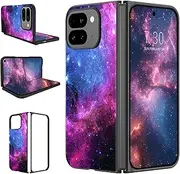 [YINLAI] for Google Pixel 9 Pro Fold Case Glow in The Dark Noctilucent Luminous Space Nebula Slim Fit Cover Protective Anti Scratch Case for Google Pixel 9 Pro Fold, Blue Nebula