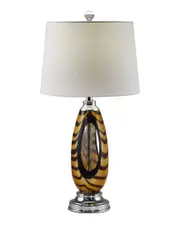 Dale Tiffany Bengal Tiger Art Glass Table Lamp