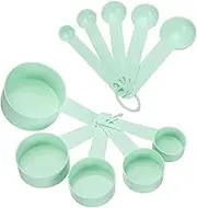 uxcell Measuring Spoon Set, Home Essentials Cooking and Baking Tools for Coffee Cocktail Tea Light Green