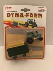 Vintage 1993 Redbox Dyna Farm Diecast Tractor W/Attachment Farming C